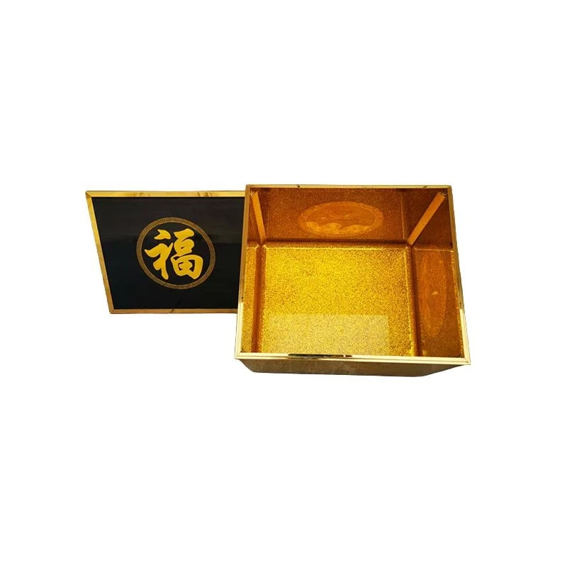 Single Gold-Trim Integrated Burial Vault best